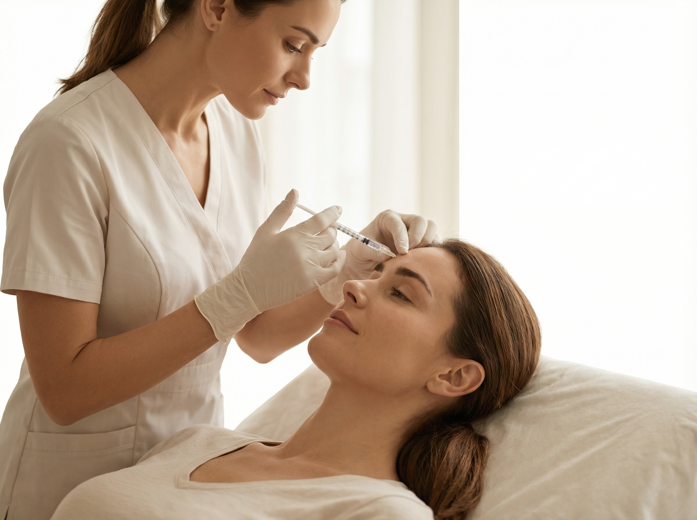 Tratamiento de botox en clínica de medicina estética